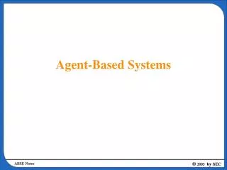 Agent-Based Systems