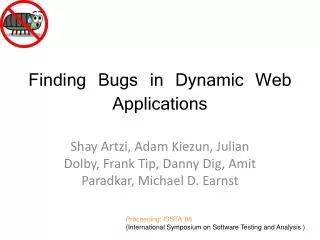 Finding Bugs in Dynamic Web Applications