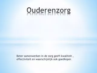 ouderenzorg