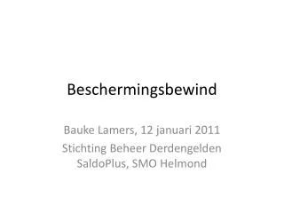 beschermingsbewind