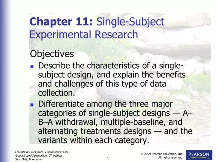 chapter 11 single subject experimental research