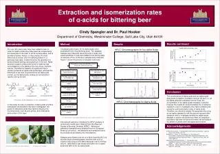 Extraction and isomerization rates of ? -acids for bittering beer
