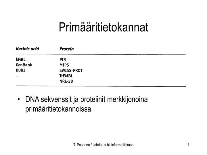 prim ritietokannat