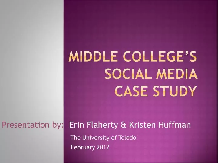 middle college s social media case study