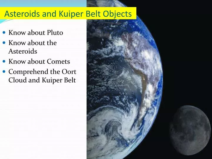 asteroids and kuiper belt objects