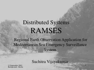 Distributed Systems RAMSES