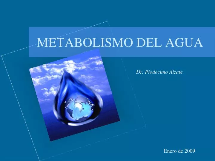 metabolismo del agua