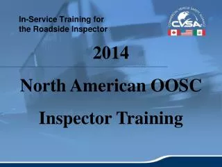 In-Service Training for the Roadside Inspector