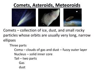 Comets, Asteroids, Meteoroids