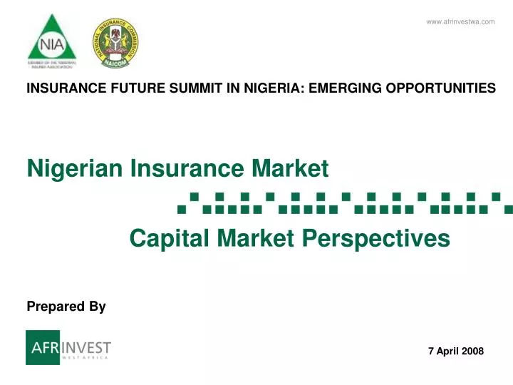 nigerian insurance market capital market perspectives