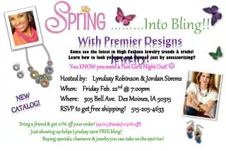 With Premier Designs Jewelry!