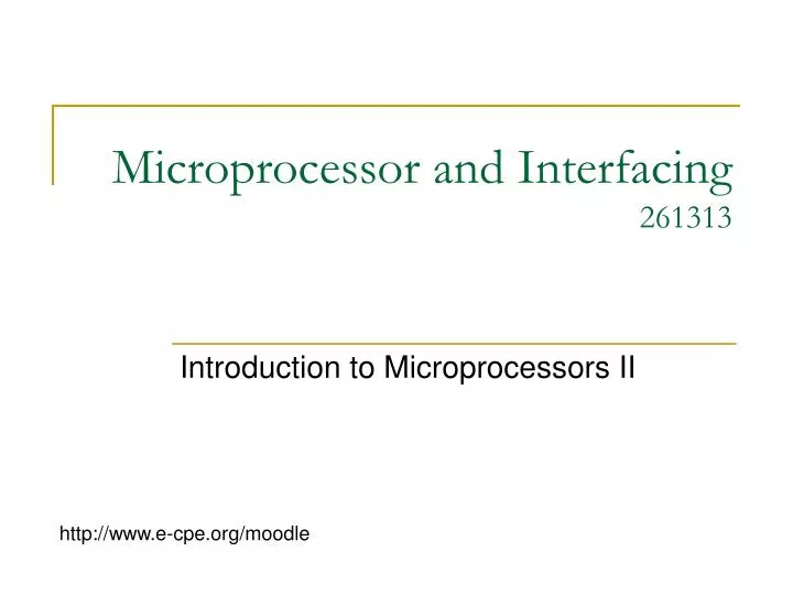 microprocessor and interfacing 261313