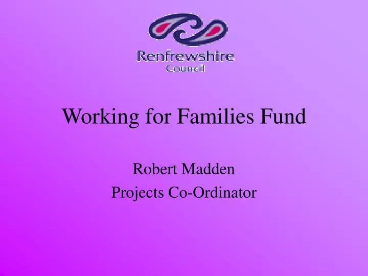 working for families fund
