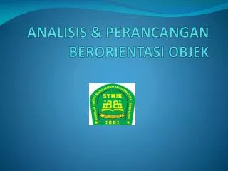 analisis perancangan berorientasi objek