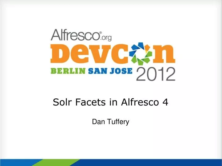 solr facets in alfresco 4