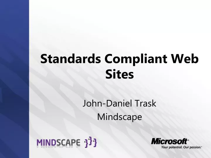 standards compliant web sites