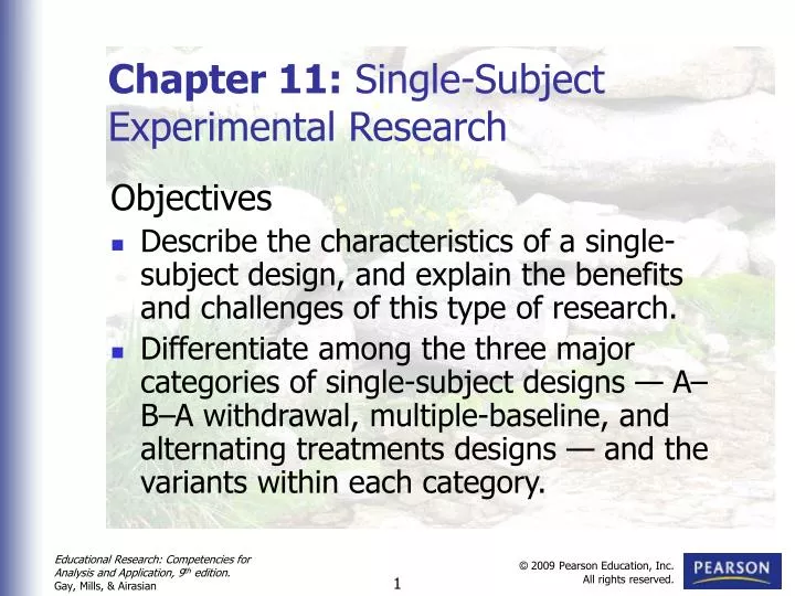 chapter 11 single subject experimental research