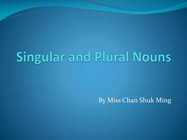 100 Singular and Plural Words List in English - Grammareer