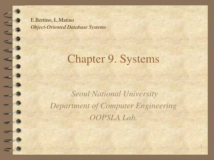 chapter 9 systems