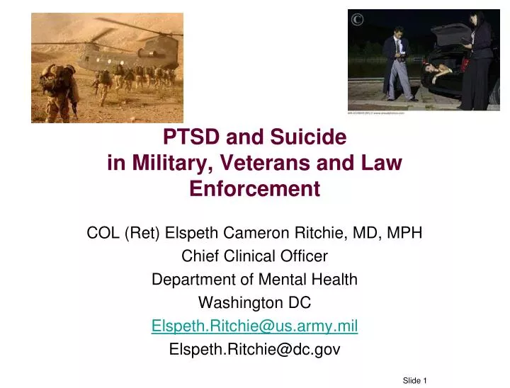 ptsd and suicide in military veterans and law enforcement