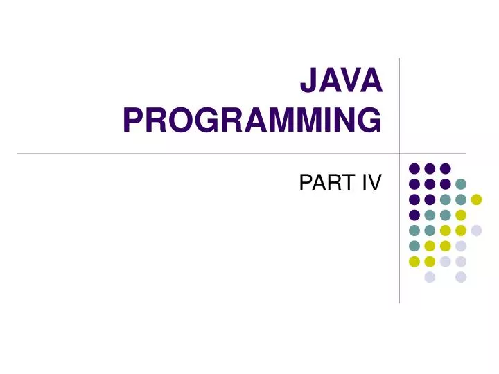 java programming