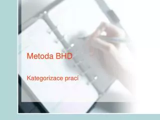 metoda bhd