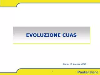 evoluzione cuas