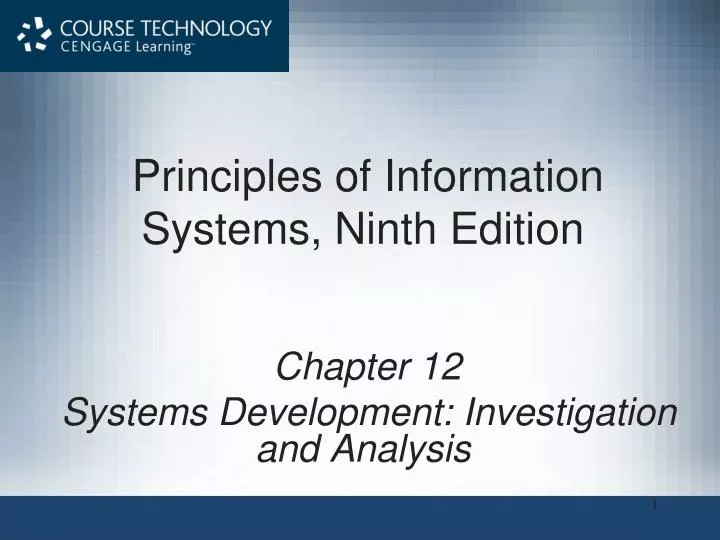 principles of information systems ninth edition