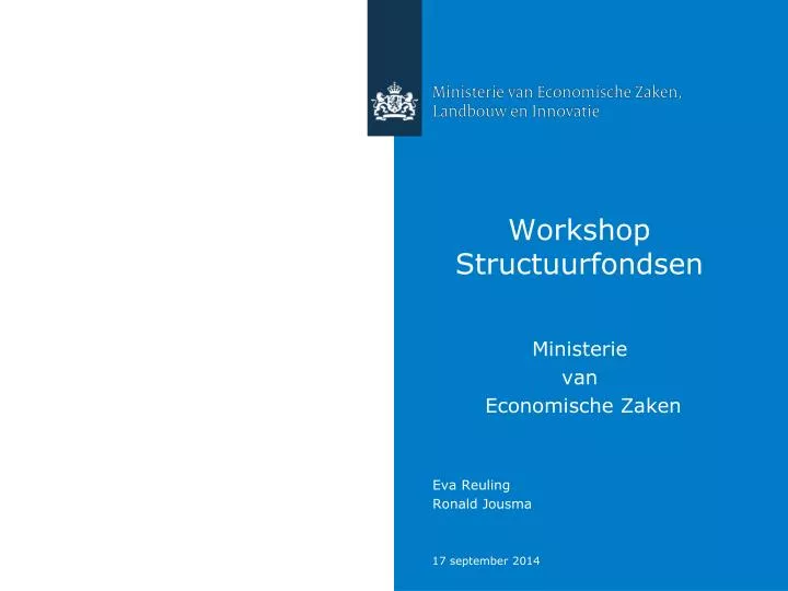 workshop structuurfondsen