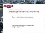 Het begeleiden van afstuderen - slide 1