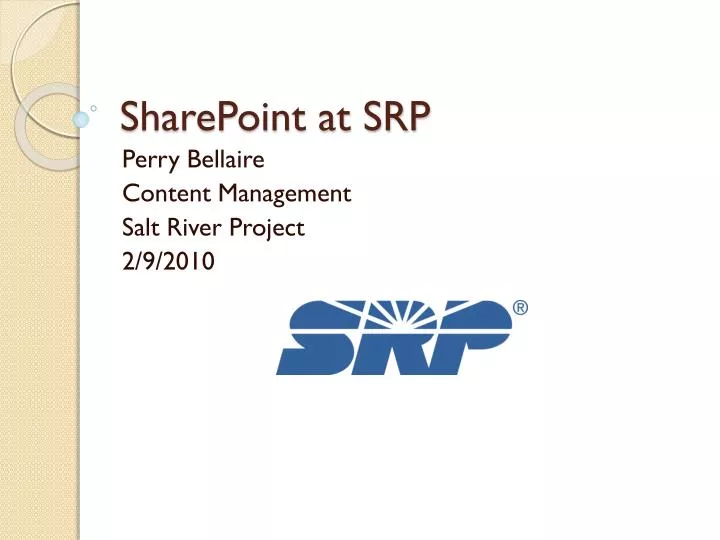 sharepoint at srp