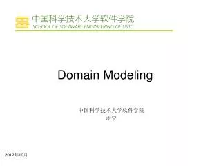 Domain Modeling