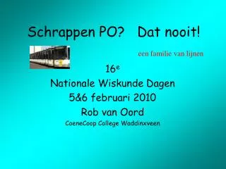 schrappen po dat nooit