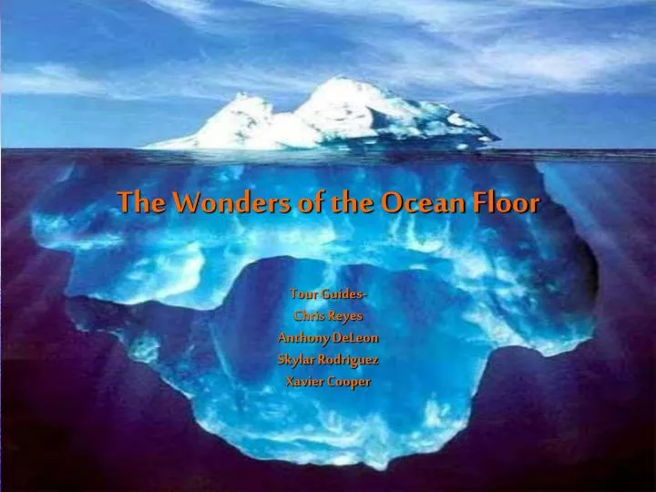 the wonders of the ocean floor