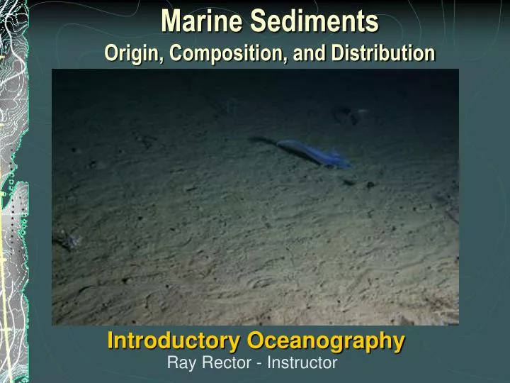 marine sediments origin composition and distribution