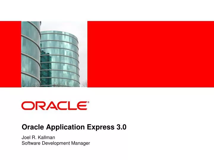 oracle application express 3 0