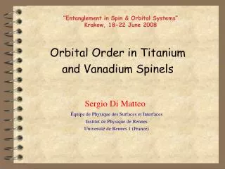 Orbital Order in Titanium and Vanadium Spinels