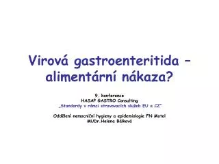 virov gastroenteritida aliment rn n kaza