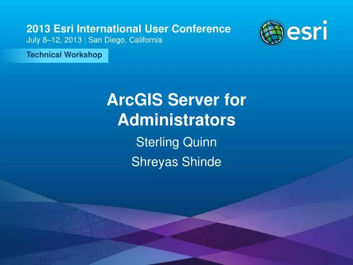 arcgis server for administrators