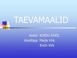 taevamaalid