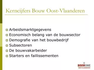 kerncijfers bouw oost vlaanderen
