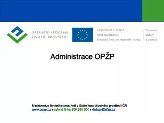 administrace op p