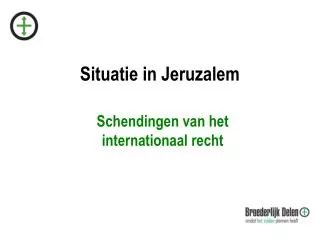 situatie in jeruzalem