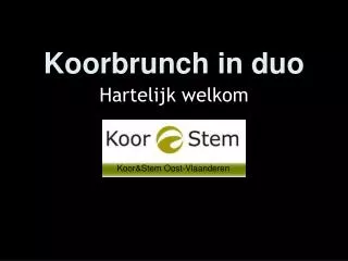 koorbrunch in duo