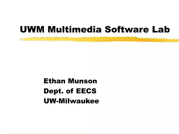 uwm multimedia software lab
