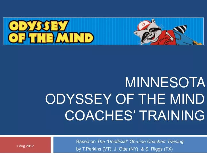 minnesota odyssey of the mind coaches training