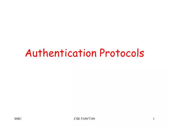 authentication protocols