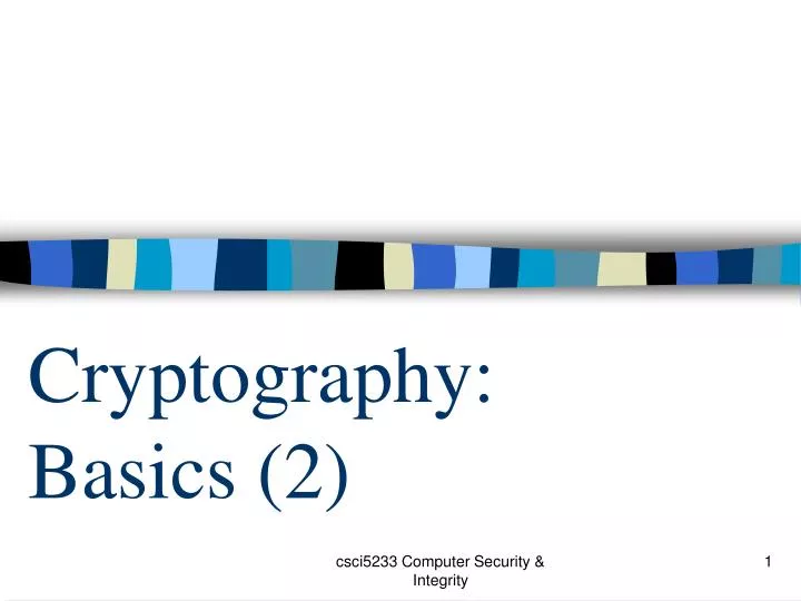 cryptography basics 2