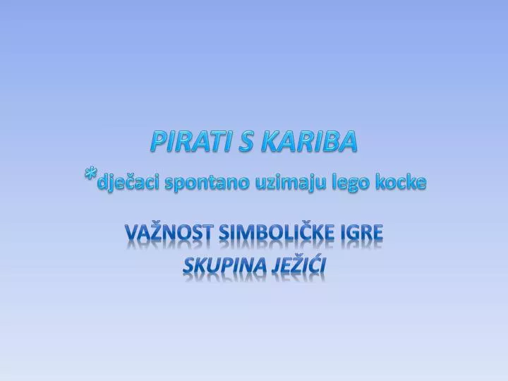 pirati s kariba d je aci spontano uzimaju lego kocke