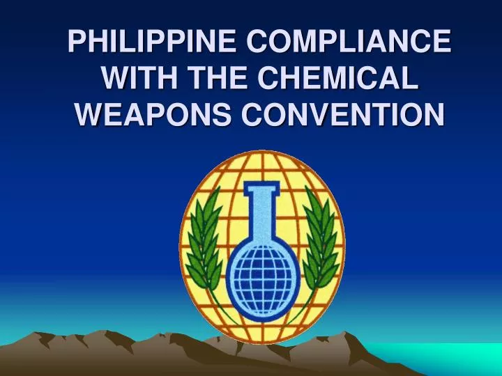 philippine compliance with the chemical weapons convention